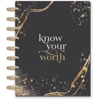 Know Your Worth - Budget - Classic - 12 month Udatert Happy Planner