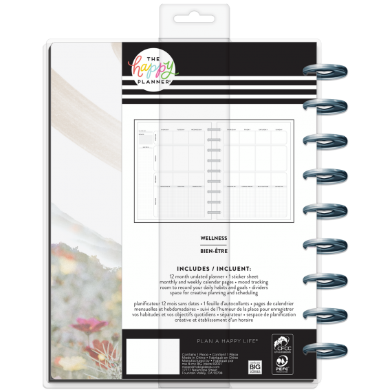 Let Your Heart Wander - Wellness - Classic - 12 month Udatert Happy Planner