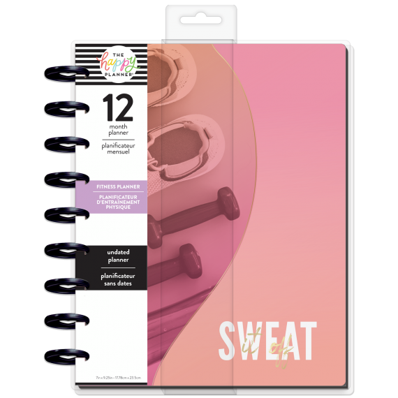 Go The Distance - Fitness - Classic - 12 month Udatert Happy Planner