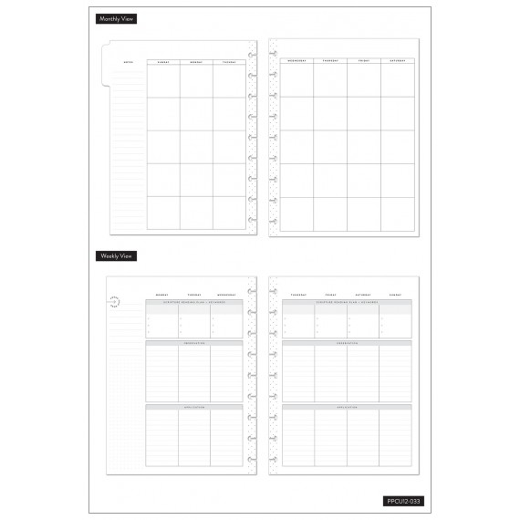 Peace Within - Faith - Classic - 12 month Udatert Happy Planner