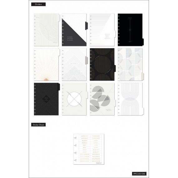 Align - Dashboard - Classic - 12 month Udatert Happy Planner