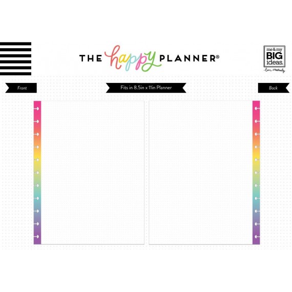 Rainbow - BIG Fill Paper - Dot Grid