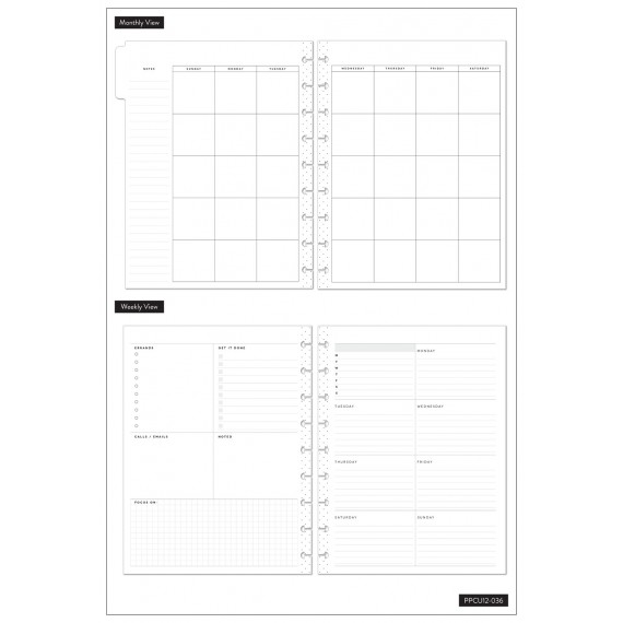 Align - Dashboard - Classic - 12 month Udatert Happy Planner