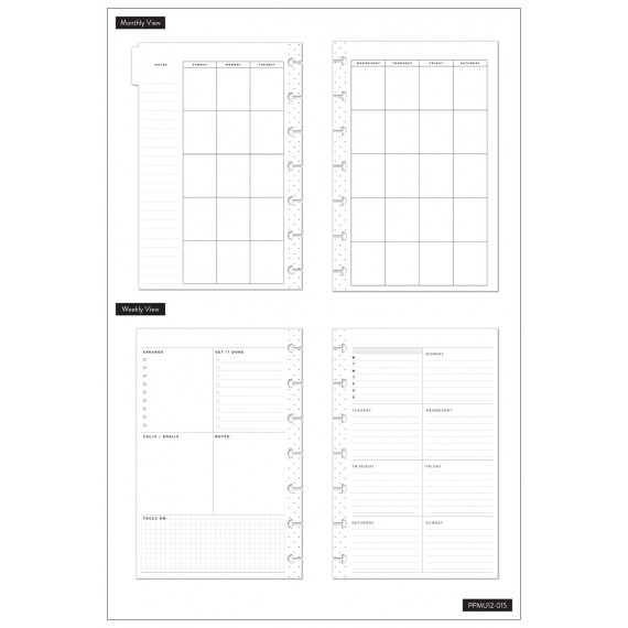 Align - Dashboard - Mini 12 month Happy Planner