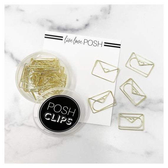 Gold Love Notes - Posh Clips