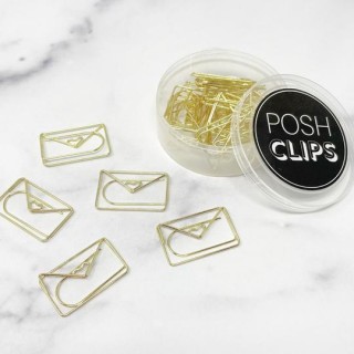 Gold Love Notes - Posh Clips