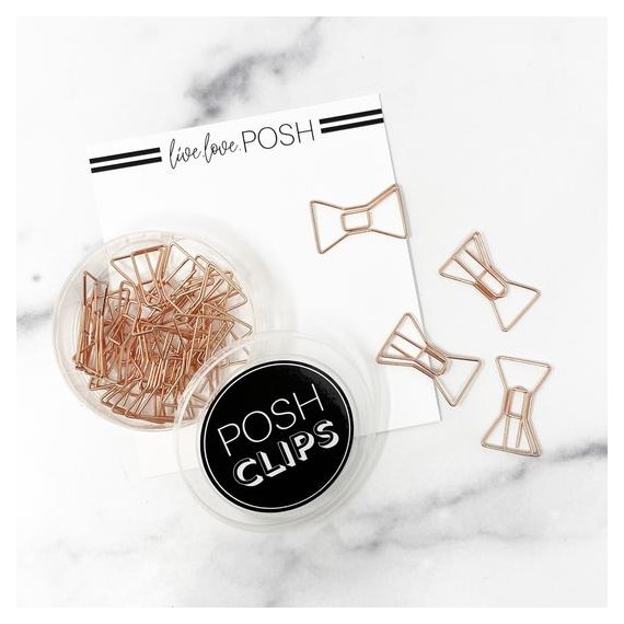 Rose Gold Bow - Posh Clips