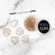 Rose Gold Medium Leaf - Posh Clips