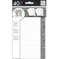 Note & Graph Paper - B&W stripes - Mini Filler Paper