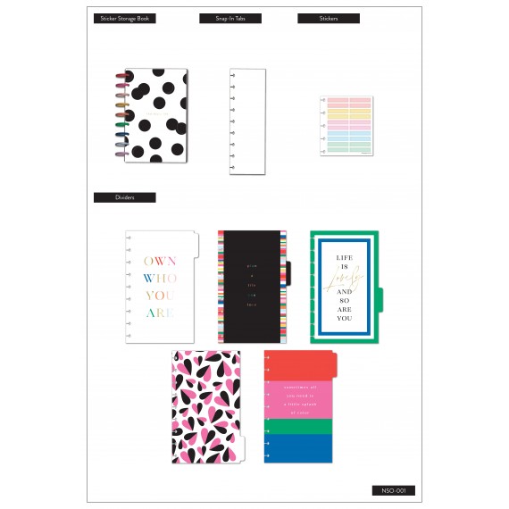 Bold and Bright - Disc Bound Sticker Organizer