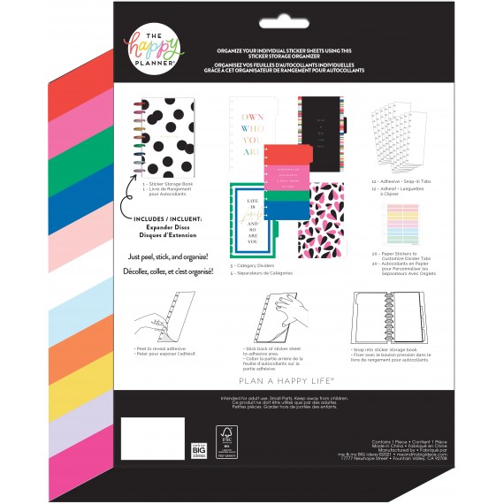 Bold and Bright - Disc Bound Sticker Organizer