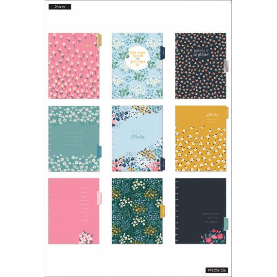 Teeny Florals - Big Vertical Happy Planner - 18 Months