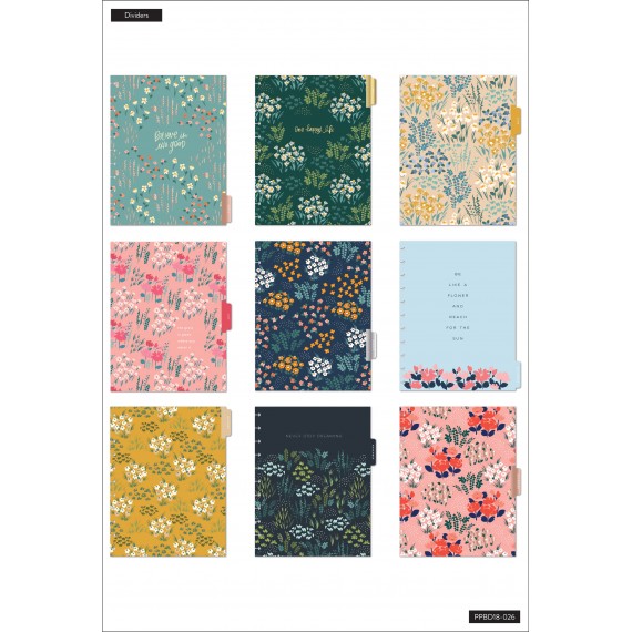 Teeny Florals - Big Vertical Happy Planner - 18 Months