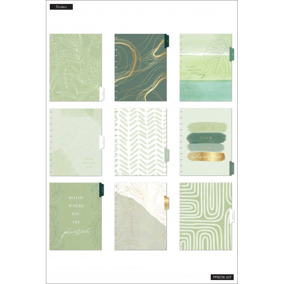 Sage - Big Vertical Happy Planner - 18 Months