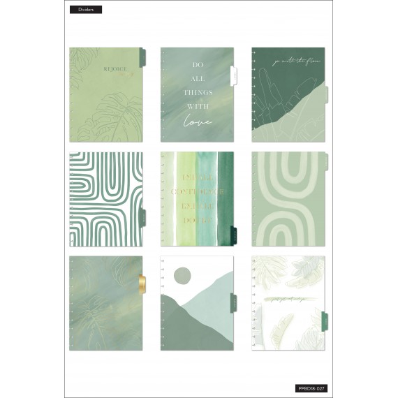 Sage - Big Vertical Happy Planner - 18 Months