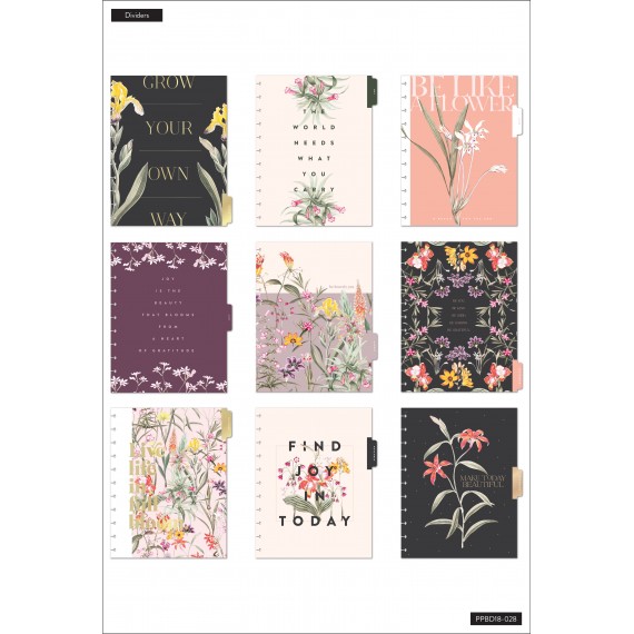 Fresh Botanicals - Big Vertical Happy Planner - 18 Months