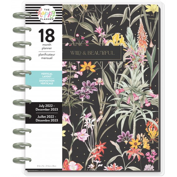 Fresh Botanicals - Big Vertical Happy Planner - 18 Months