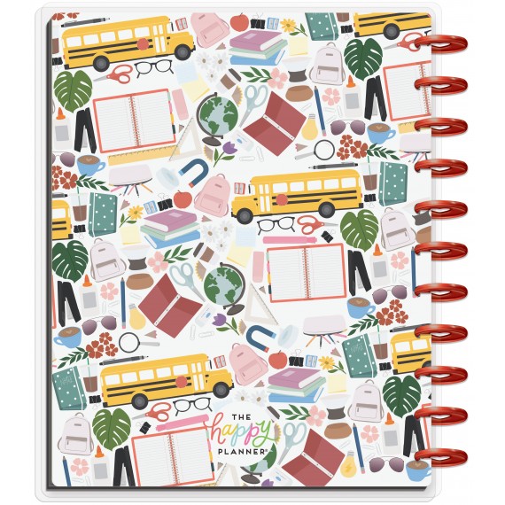 Cute Icons - Teacher Undated Big Happy Planner - 12 Month