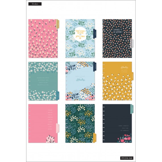 Teeny Florals - Classic Dashboard Happy Planner - 18 Months