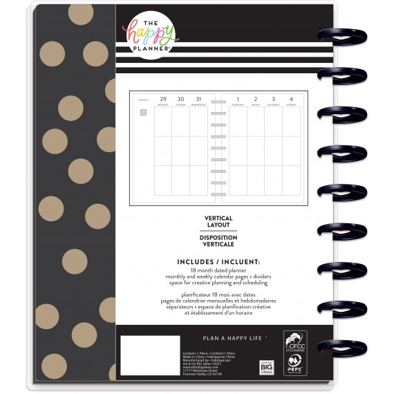 Blushin' It - Classic Vertical Happy Planner - 18 Months