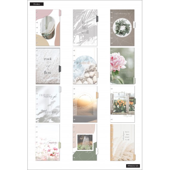 Nature of Wellness - Mini Wellness Happy Planner - 12 Months