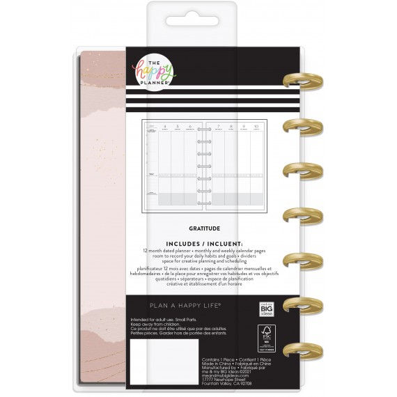 Gratitude - Mini Gratitude Happy Planner - 12 Months