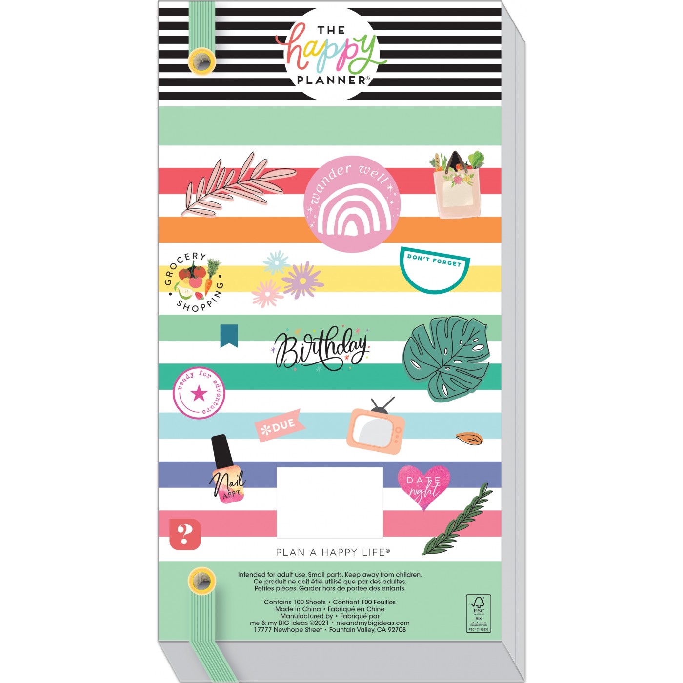 The Happy Planner Mega Value Pack Stickers All The Essentials 100 Sheets