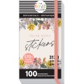 Flowers Notes & Boxes - Mega Value Pack Stickers - 100 Sheets