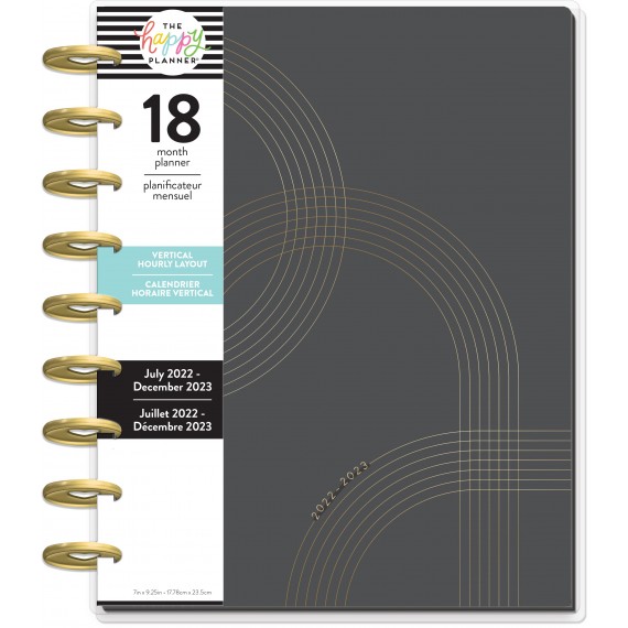 Feilvare - Achieve Greatness - Classic Hourly Happy Planner - 18 Months