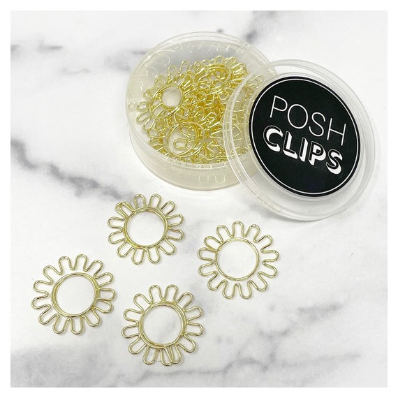 Gold Sunflower - Posh Clips - Live Love Posh