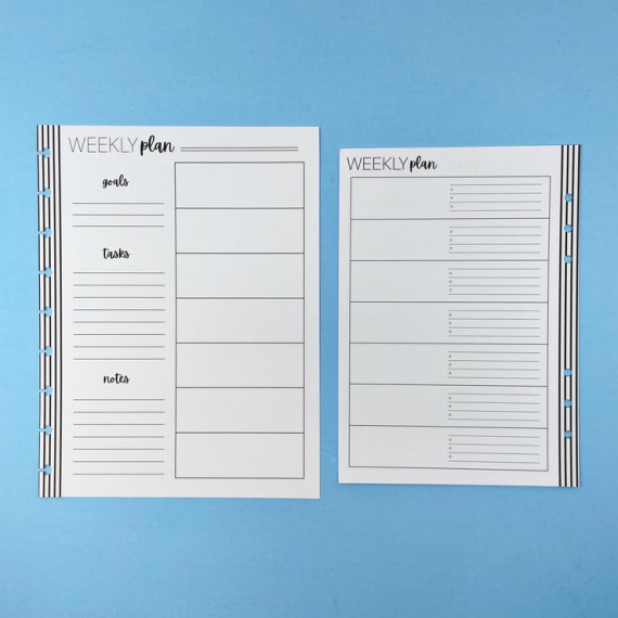 Week At A Glance Filler Paper - 100 sheets - Classic- Live Love Posh