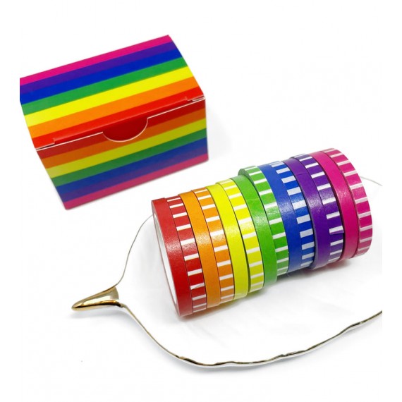 Rainbow - Thin Washi Tape Essentials - Live Love Posh