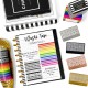 Black & White - Thin Washi Tape Essentials - Live Love Posh