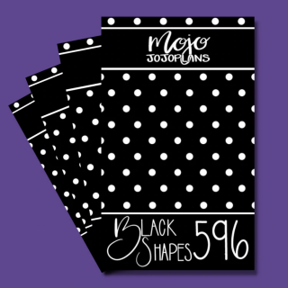 Black Shapes Sticker Book - Mojo JojoPlans