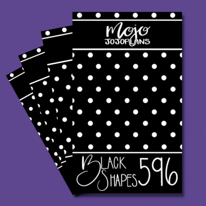 Black Shapes Sticker Book - Mojo JojoPlans