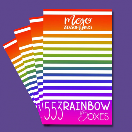 Rainbow Boxes Sticker Book - Mojo JojoPlans