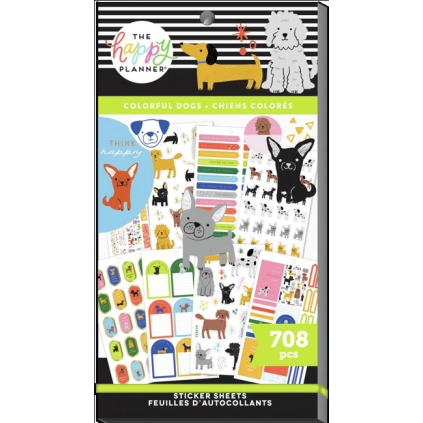 Colorful Dogs - Value Pack Stickers