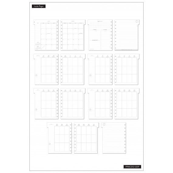 Work + Life Minimalist Blush - Classic Vertical Professional Planner - 12 months