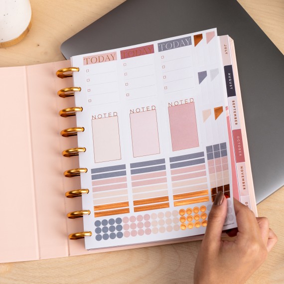 Work + Life Minimalist Blush - Classic Vertical Professional Planner - 12 months