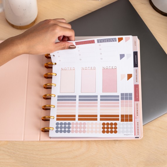 Work + Life Minimalist Blush - Classic Vertical Professional Planner - 12 months