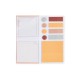 Work + Life Blush Minimalist Sticky Notes & Flag Labels