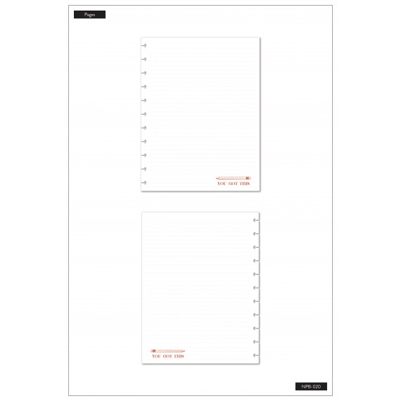 Brave & Inspired Teacher - Big Notebook