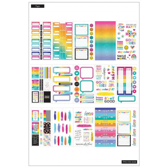 Color Me Happy - Value Pack Stickers