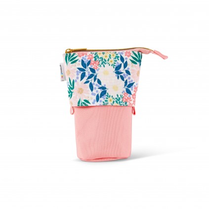 Springtime Flora Small Standing Zip Pen Pouch