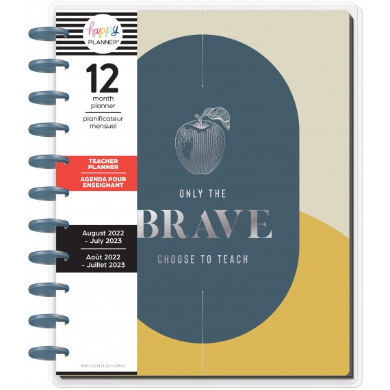 Brave & Inspired - BIG Teacher Happy Planner - 12 Months