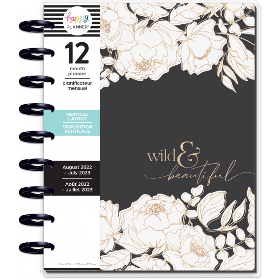 Belle Fleurs - Classic Vertical Happy Planner - 12 Months