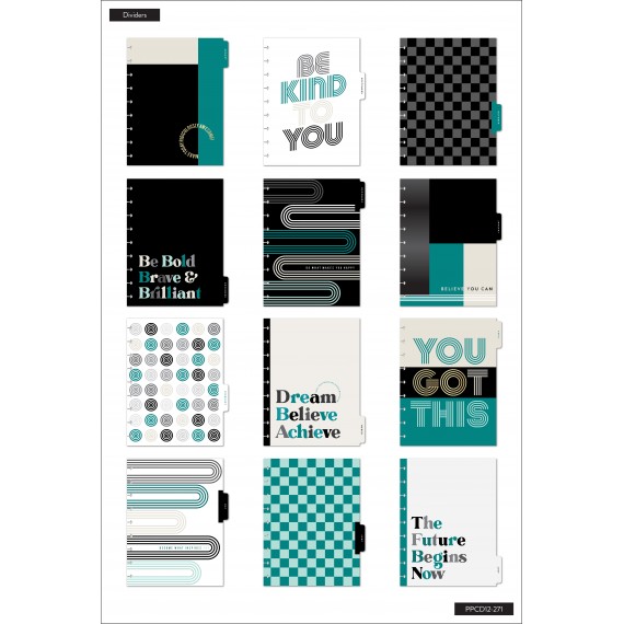 Plan On It - Classic Hourly Vertical Student Happy Planner - 12 Months