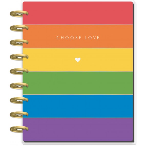 Feilvare - Pride Rainbow - Classic Vertical Undated Happy Planner - 12 Months