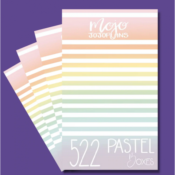Pastel Boxes Sticker Book - Mojo JojoPlans