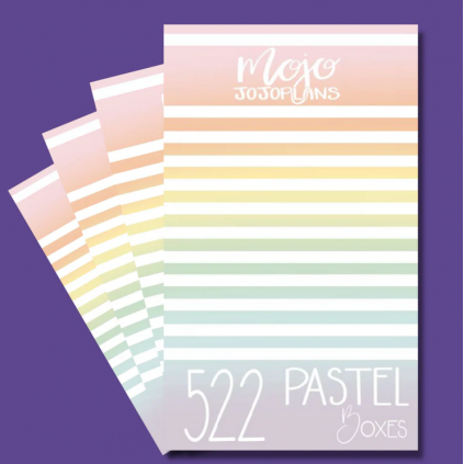 Pastel Boxes Sticker Book - Mojo JojoPlans